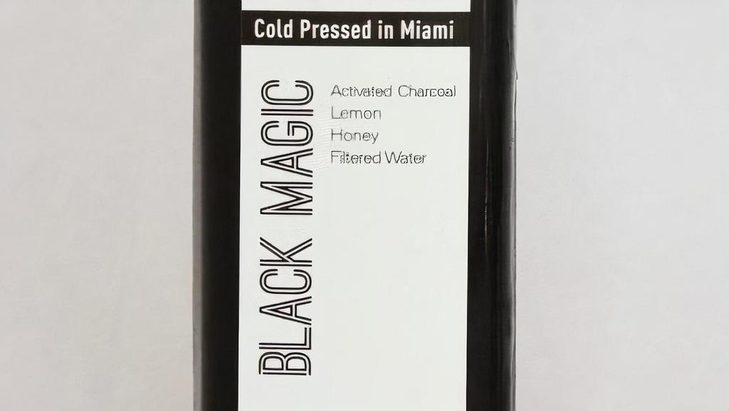 Black Magic Juice · Detox, hydration, hangover remedy. Activated charcoal, lemon, honey and filtered water.
Benefits: Morning cleanser, Hangover remedy, Digestive aid, Hydration superstar