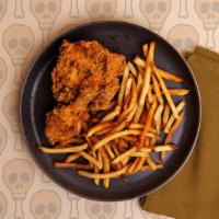 Dark Meat Fried Chicken Dinner · Crispy fried chicken thigh and drumstick with your choice of side.