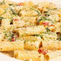 Cacio E Pepe Pasta · Our Not So Traditional Recipe with Rigatoni, Romano and Parmesan Cheese, Arugula and Lots of...