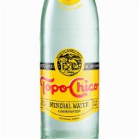 Topo Chico · Topo chico sparkling mineral water has 0 calories, 0 g. of sugar and 0 g. of fat. this spark...