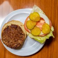 Beyond Burger · A vegetarian plant-based, non-gmo, kosher patty served with lettuce, tomatoes, onions, pickl...