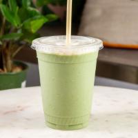 The Greener The Better · Banana, avocado, spinach, green apple, spirulina, maca powder, ginger. Topped with toasted c...