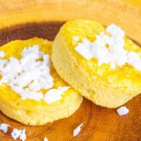 Sweet Corn Cake · Prepared with corn, parmesan cheese, coconut, almond milk and stevia