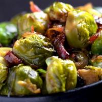 Roasted Brussels Sprouts · bacon marmalade.