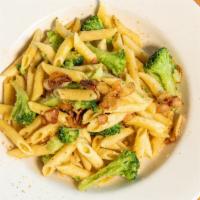 Penne Sicillian · Penne, sautéed garlic, broccoli, toasted breadcrumbs.