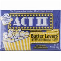Act Ii Butter Lovers Popcorn (2.75 Oz) · 