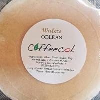 Dulce De Leche Obleas · 49 calories. Vegan, gluten free. Package of 50 amaranth wafers. Sugar free. Ingredients: ama...