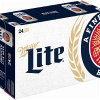Miller Lite Can (12 Oz X 24 Ct) · Miller Lite Beer is the original light lager beer. With a smooth, light and refreshing taste...