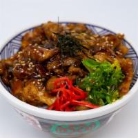 Teriyaki Chicken Bowl · Chicken, Red Ginger, Seaweed Salad