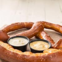 The Giant Pub Pretzel · Served with your choice of raft ale beer cheese or pub mustard.