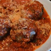 Cibo Meatballs · San marzano tomato sauce, and ricotta.