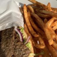 Gyro Platter · Tzatziki, Pita with French Fries and Salad