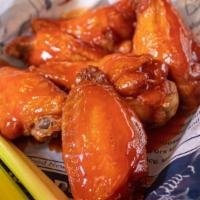 Wings (6) · Choice of BBQ : Cajun. Lemon Pepper. Buffalo
Choice: (plain or breaded)