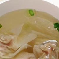 Wonton Soup · With dry noodle.