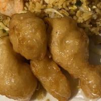 Honey Chicken · Egg roll, special fried rice, soup