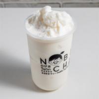 Caramel Fresh Milk Frappe · Whole milk blended with sweet caramel syrup.

Pair it brown Sugar boba today!