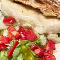 Tuna Melt · Our secret tuna recipe on your choice of pita or sub roll covered with provolone cheese and ...
