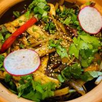Chicken Stir-Fry Noodles · Fresh Noodles, Onion, Bell Pepper, Mushroom, Bok Choy