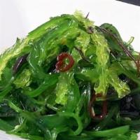 Seaweed Salad · Shredded green seaweed with sesame vinaigrette sauce.