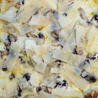 Pizza Mushroom & Truffle · Vegetarian. Mozzarella, parmesan, mushrooms, truffle oil