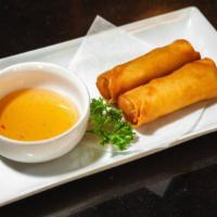 Spring Roll · Crispy fried vegetable roll and chili plum.