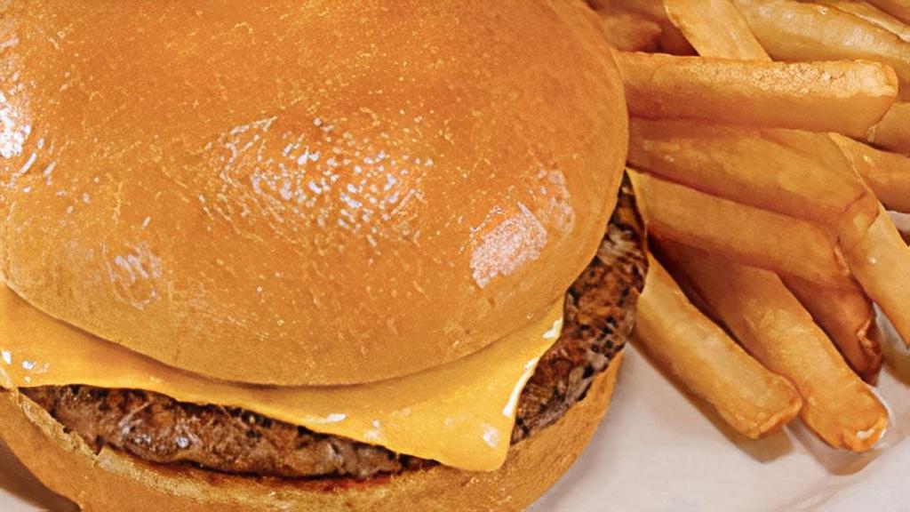 Kids Barnacla Burger · A single 4 oz. patty with American cheese.