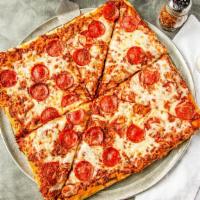 Build Your Own Pizza (Sicilian) · Thick crust. Eight slices.