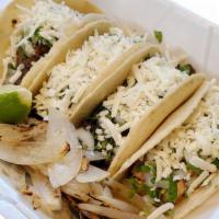 Tacos · Hand made Corn Tortilla with your choice of Meat.