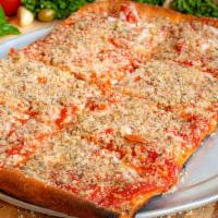 Lg Grandma'S Pizza · Grandma's secret recipe thin crust pie with  chunky tomato sauce , light mozzarella and parm...