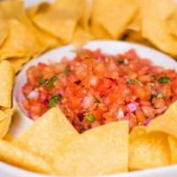 Chips And Salsa · 4 oz. choice of salsa served with tortilla chips.