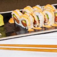Spicy Tuna Roll · Spicy tuna and avocado topped with Spicy Mayo