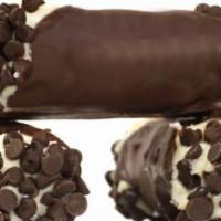 Large Chocolate Cannoli · Large chocolate cream-filled pastry.