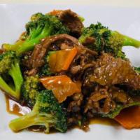 Beef W. Broccoli · Carrots , house brown sauce.