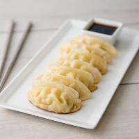 Gyoza · Pork dumplings.