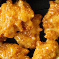 Honey Mustard · Breaded wings in a fancy honey mustard.