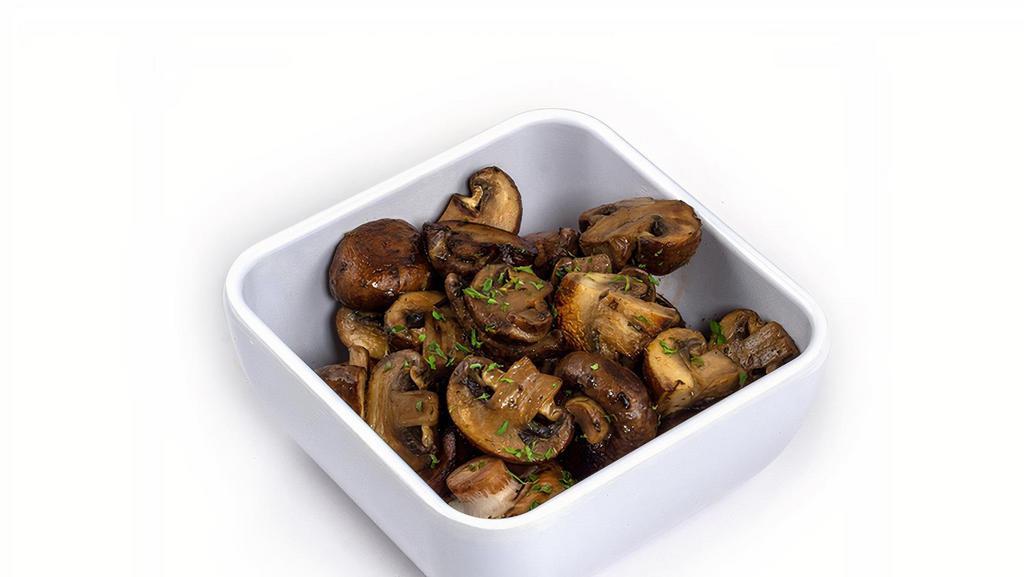 Portobello Mushrooms · Vegan option available.