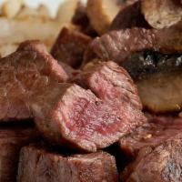 Hibachi Steak · New York strip steak* and mushrooms hibachi grilled to your specification.