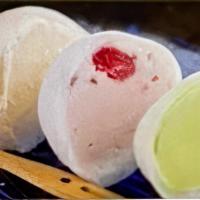 Mochi Ice Cream · Choice of Strawberry / Chocolate / Green Tea