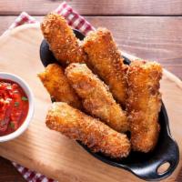 Fried Mozzarella Sticks · Breaded