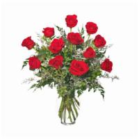 Classic Dozen Roses Red Rose Arrangement · The classic romance of red roses! Can say so many things, from 