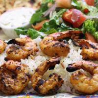 Shrimp Kebab Plate · Char broiled minced mixture of shrimps