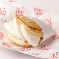 Arepa Handmade Cheese · Arepa filled with handmade cheese.