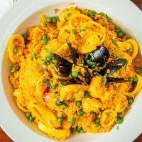 Arroz Con Mariscos · Some call this amazing rice and seafood dish a Peruvian paella!.