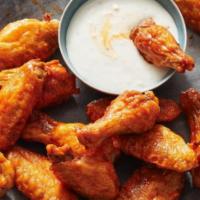 Chicken Wings · Chicken wings served with BBQ, Sweet Chili Glaze or Ranch sauce.