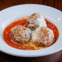 Meatballs & Sauce · Three large meatballs with our marinara sauce.