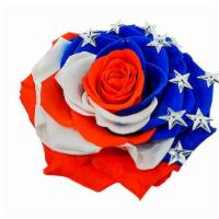 Patriotic Preserved Rose · Limited edition US flag preserved rose. Hand picked and preserved long lasting luxury rose. ...