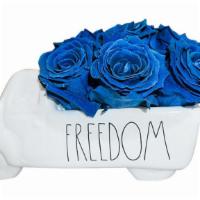Freedom Truck · These blue preserved roses are a magnificent expression of patriotic pride! About nine-11 ha...