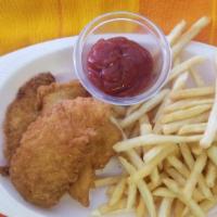 Chicken Fingers With French Fries · 