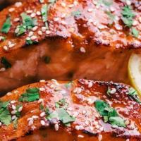 Salmon & Dwen Jang Jji Gae  · Grilled salmon & Korean bean paste stew