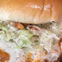 Buffalo Jack · A spicy Jackfruit patty tossed in a signature Buffalo sauce, homemade vegan ranch and crunch...